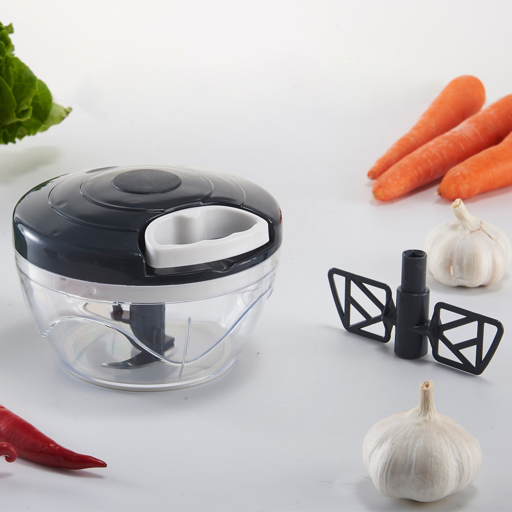 Manual Hand Pull Food Chopper,Kitchen Onion Garlic Vegetable Blender Mincer,Mini Manual Food Processor Chopper