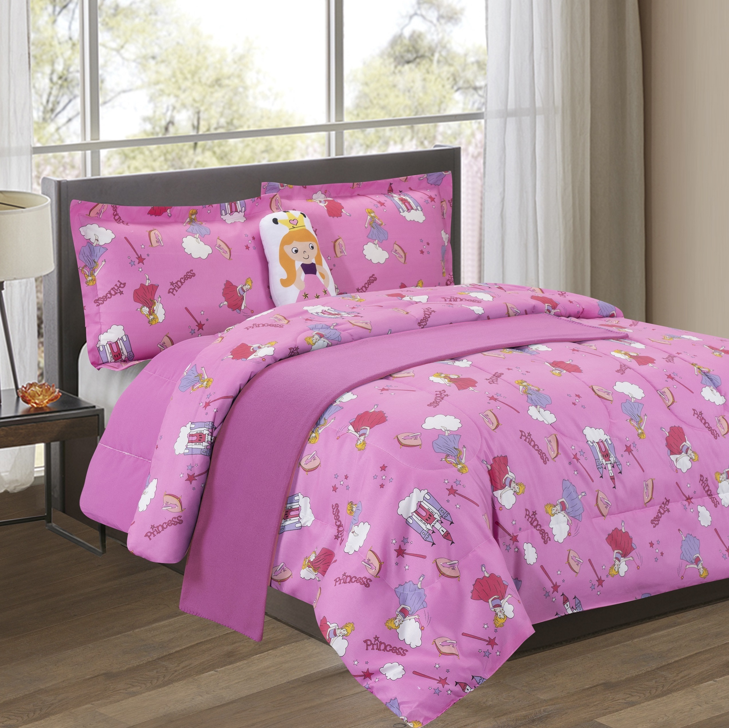 Aoyatex GIRLS Printed microfiber polyester comforter sets bedding KIDS unicorn cartoon bedding set