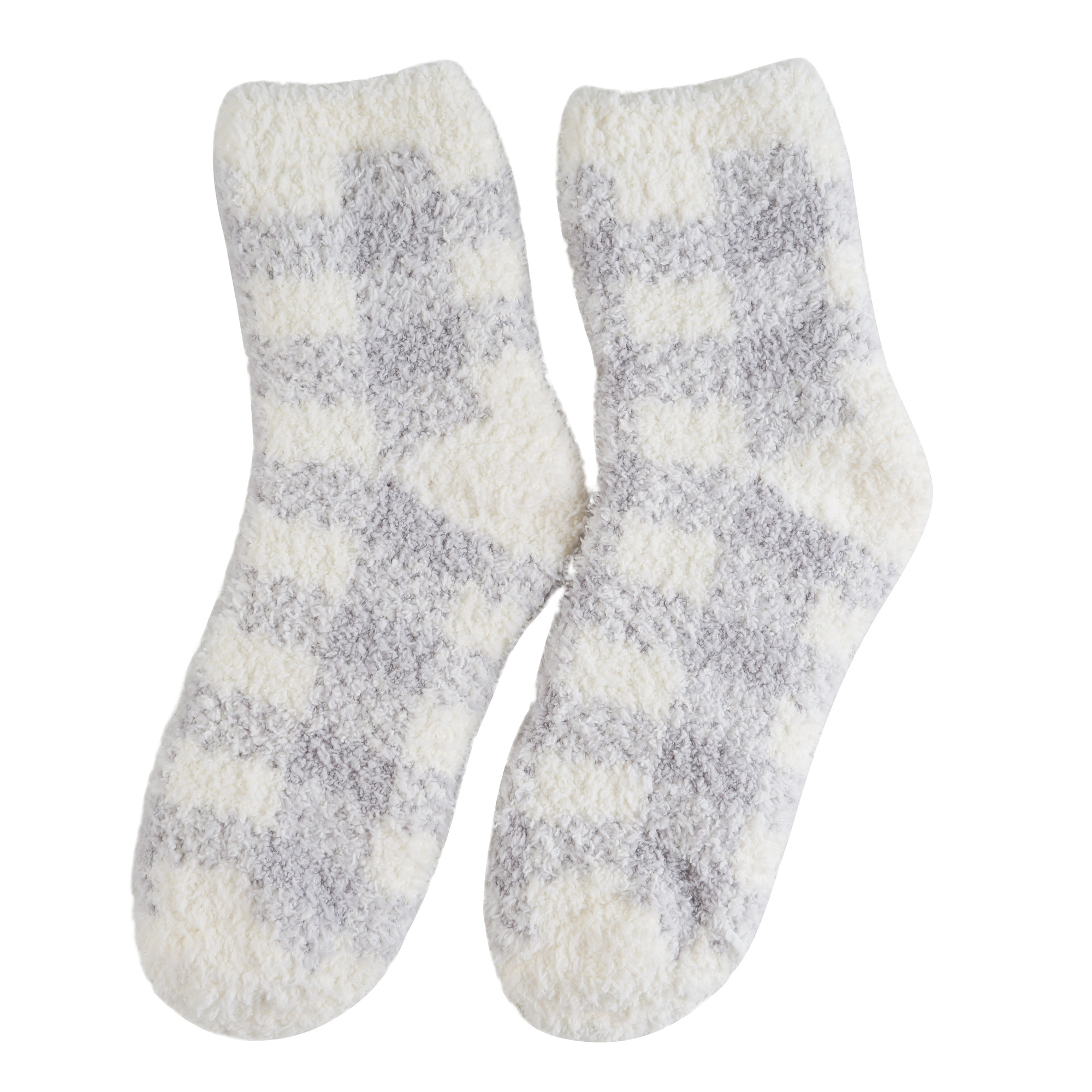 Aoyatex Wholesale Cozy Knitted 100% Polyester Women's Custom Micro Feather Yarn Socks for Living Room