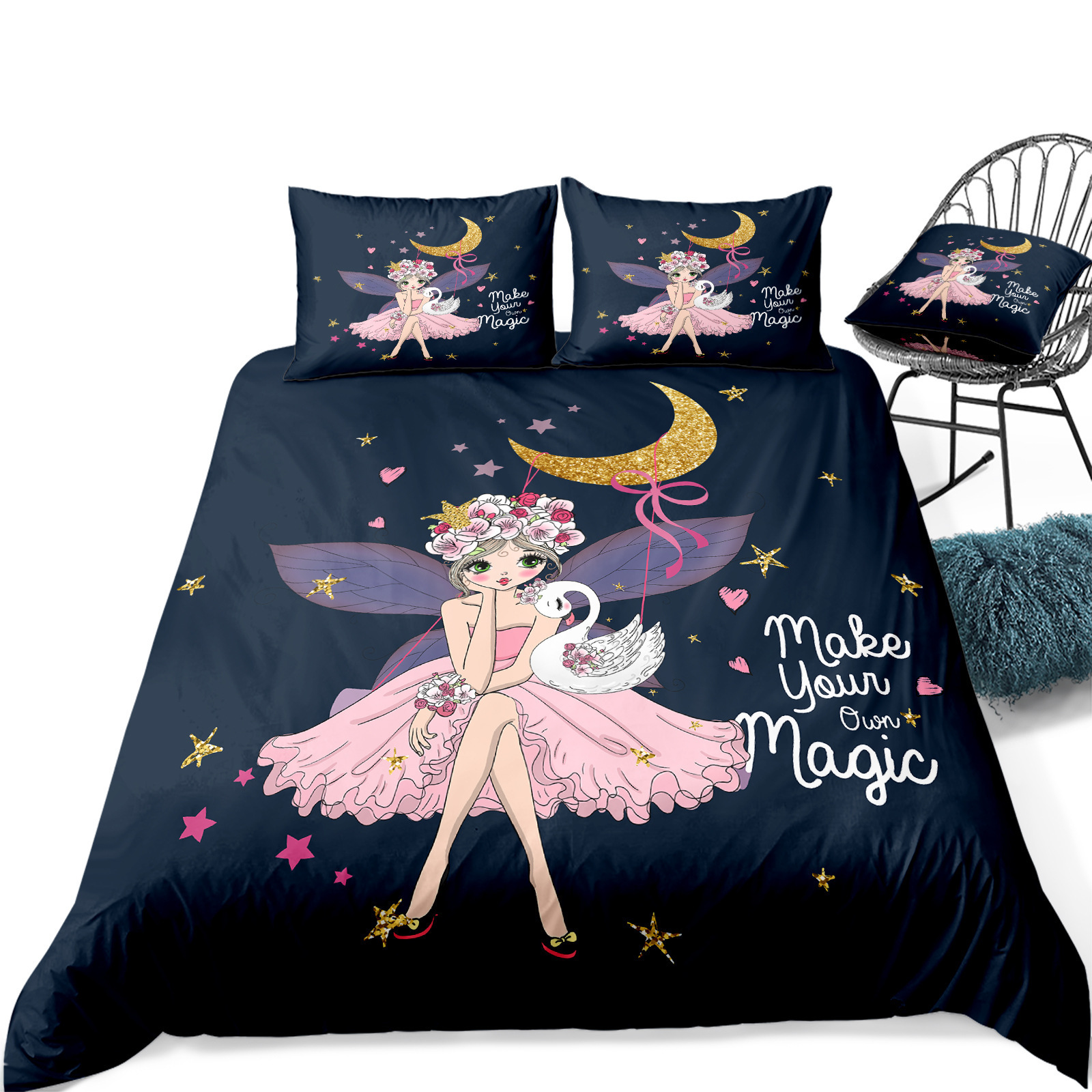 Super Soft Printed Comforter Sets for Kids Bedding Accessories