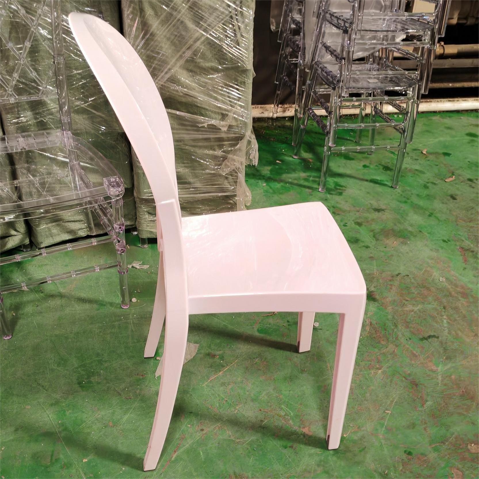 White  resin Ghost Chair for indoor and Outdoor wedding event party