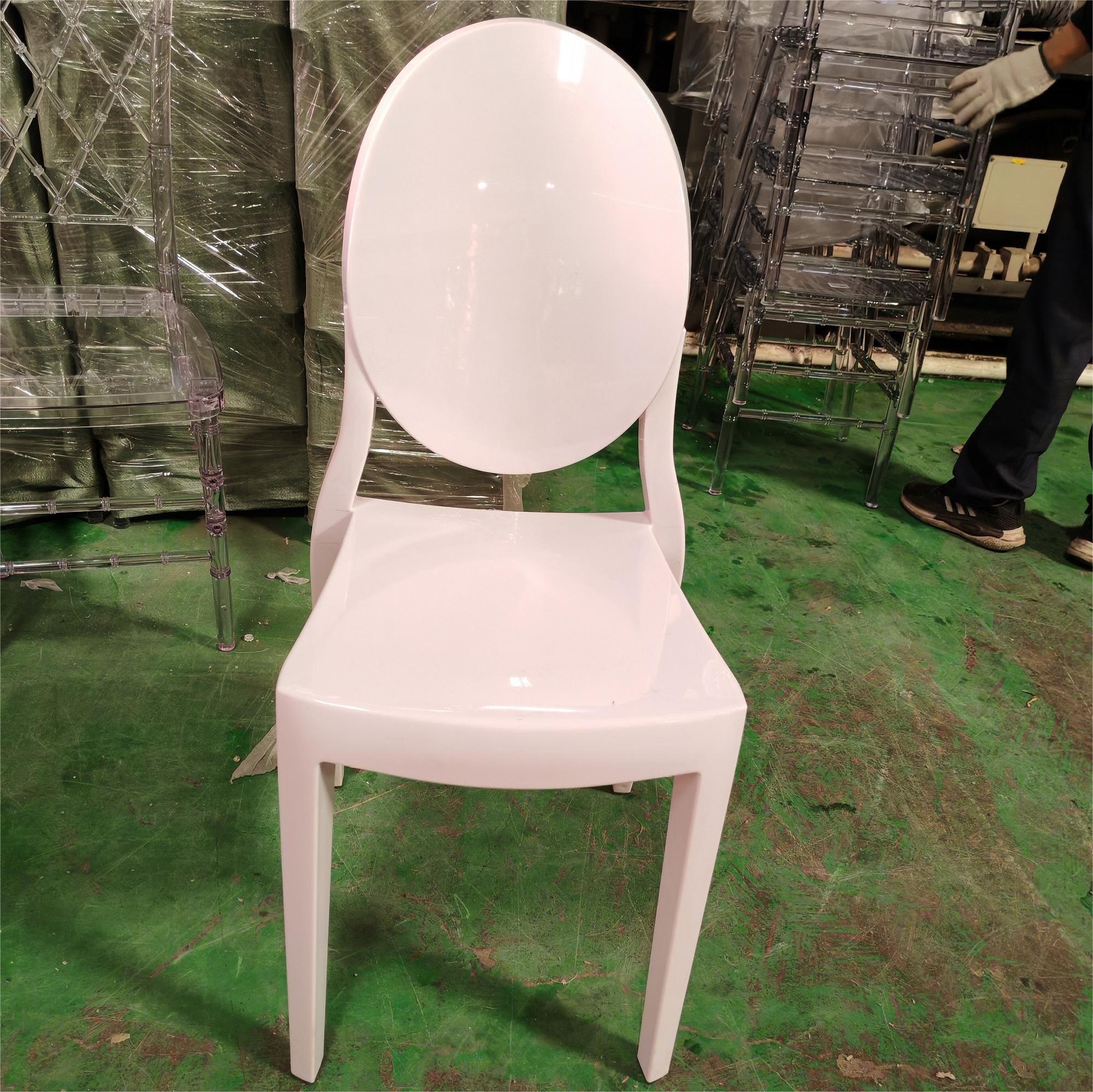 White  resin Ghost Chair for indoor and Outdoor wedding event party