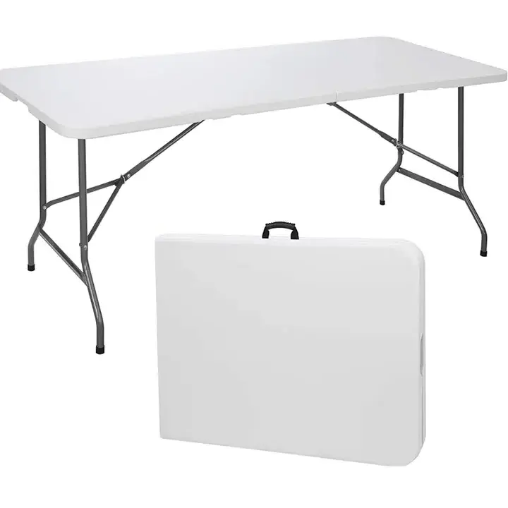 Plastic Folding Tables 6 Foot Folding Table Camping Folding Table And Chairs Set