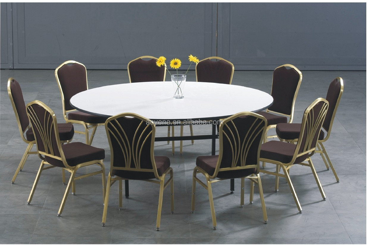 Modern Round  Folding Banquet Table    for Events Parties Bars Hotels Apartments