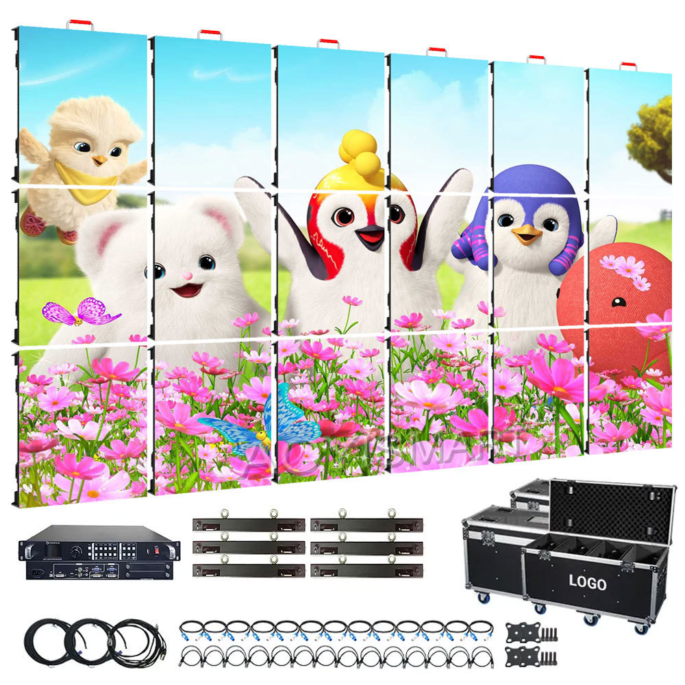 Good price Customized Naked Eye 3D LED Video Wall Outdoor hd video huge big advertising led tv wall for Large Shopping Malls