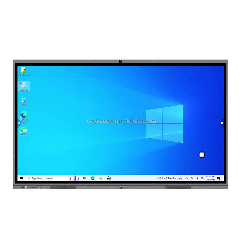 65 75 85 100 inch smart board IR touch interactive whiteboard 4K electronic LCD touch tv for classroom