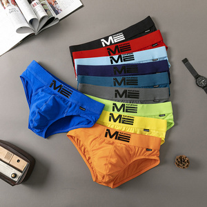 Custom Logo Brand men underwear briefs soft cotton boxers for men breathable panties elastic wholesale mens boxer shorts