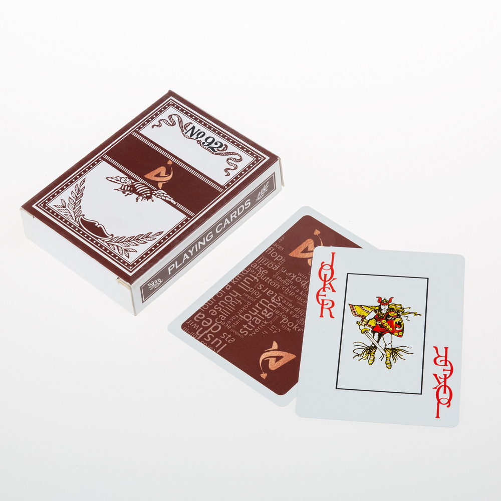 AYPC Wholesale High Quality 100% Plastic Waterproof Printing Custom Logo Poker Playing Cards Board Games Cards with Box