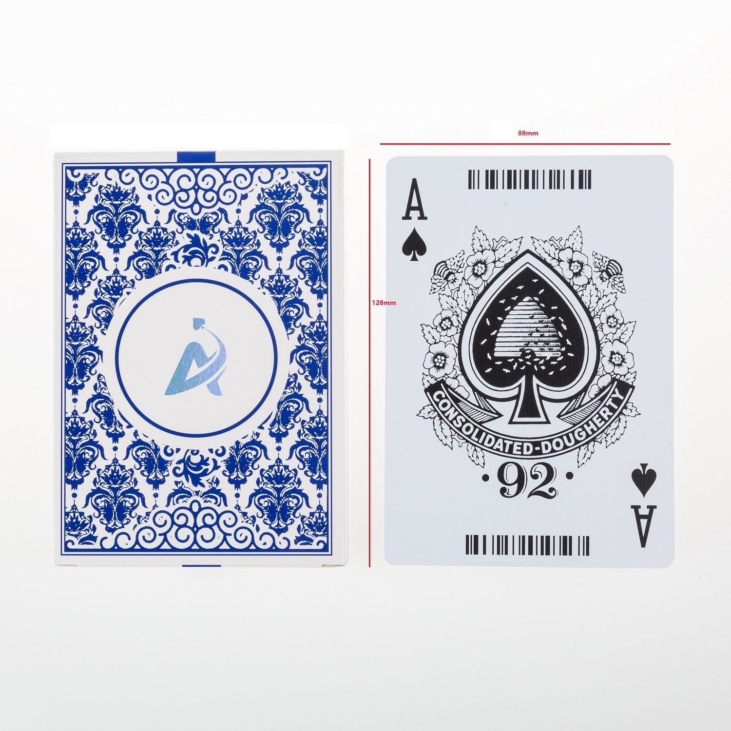 AYPC High Quality Plastic 30s Waterproof Printing Custom Logo Casino Poker Playing Cards Jumbo Table Chess Card Games