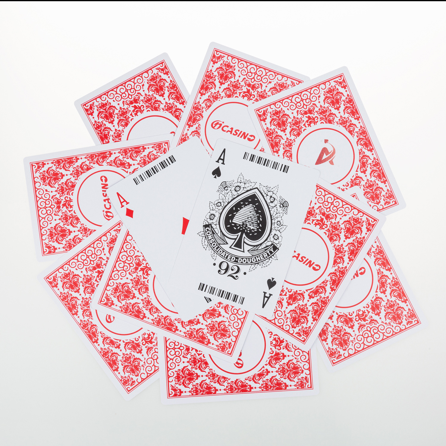 AYPC wholesale Custom Logo High Quality 30s Plastic Waterproof Casino Sublimation Poker Playing Cards 88*126 mm Board Card Games