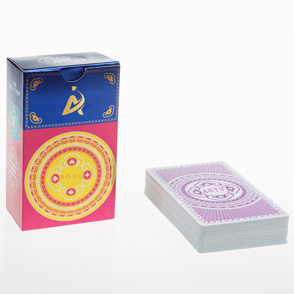 AYPC Custom Design  High Quality 60*97mm Eco-Friendly Recycled Material Wholesale Durable Playing Cards with Gift Box