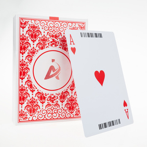 AYPC TopSale PVC 100% Plastic Luxury Large Poker Card Game UV Printing Bar QR code Huge Poker Size Case Big Size Playing Card