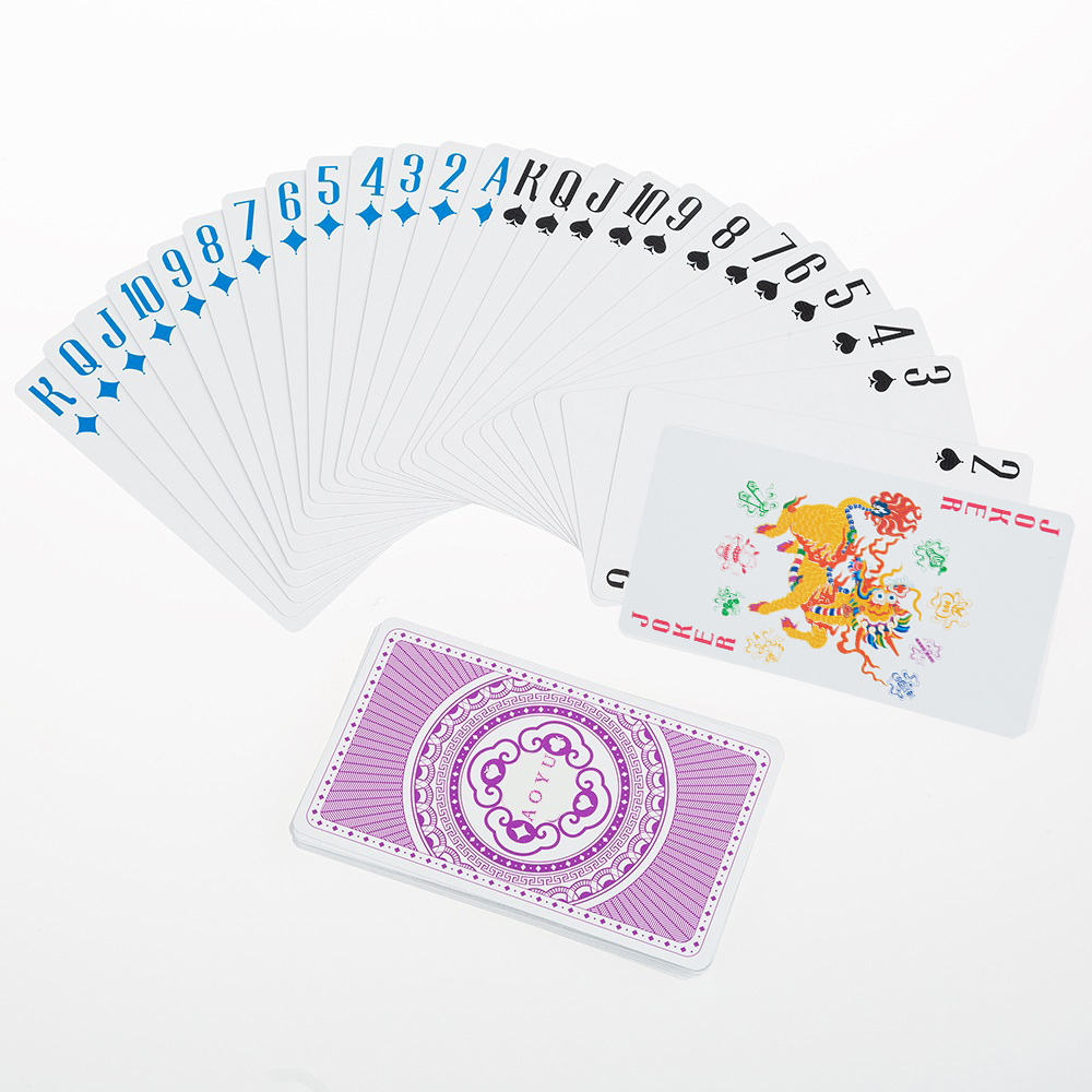 AYPC Wholesale High Quality Custom Design 56 Cards Eco-Friendly Game Cards Durable Advertising Playing Cards with Gift Box