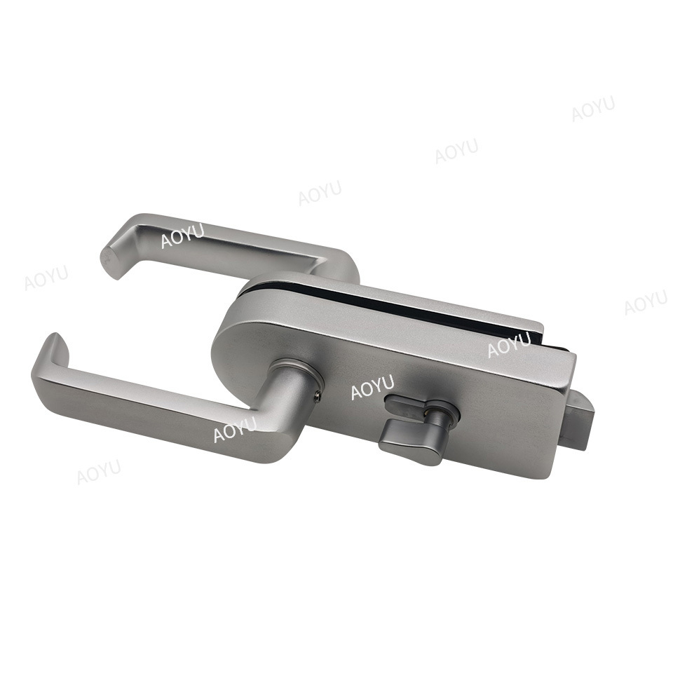 Durable Aluminum Alloy Frameless Sliding Door Central Glass Door Lock