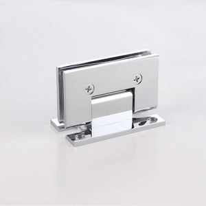 Framed continuous screen system stainless steel shower door pivot  90 degree glass hinge hardware wall mount brass door hinge