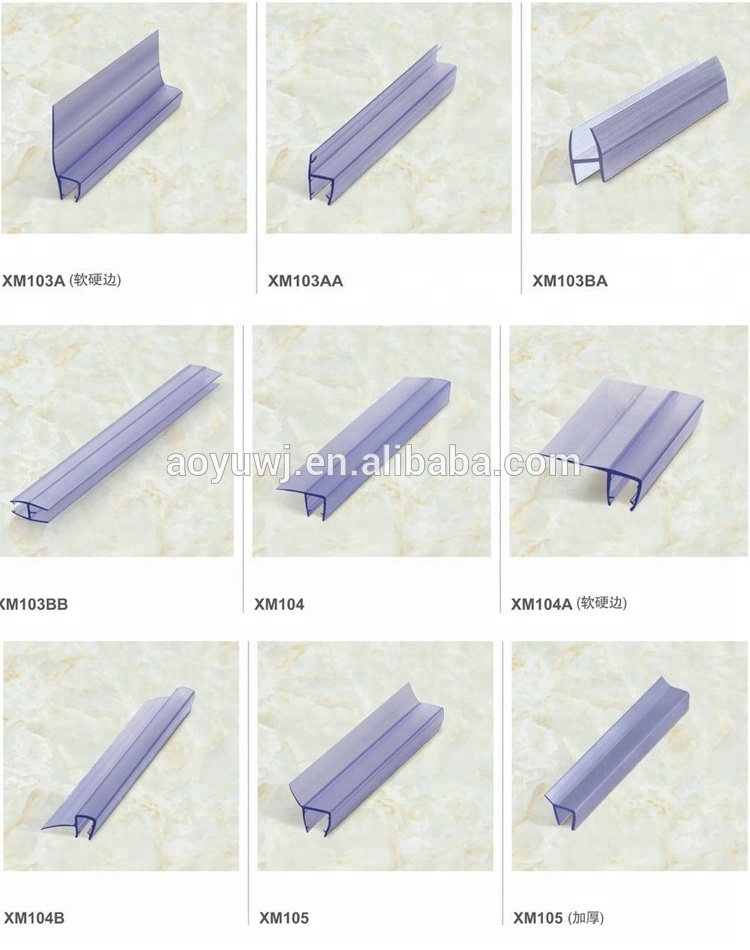 Factory price shower door waterproof of rubber seal strip pvc