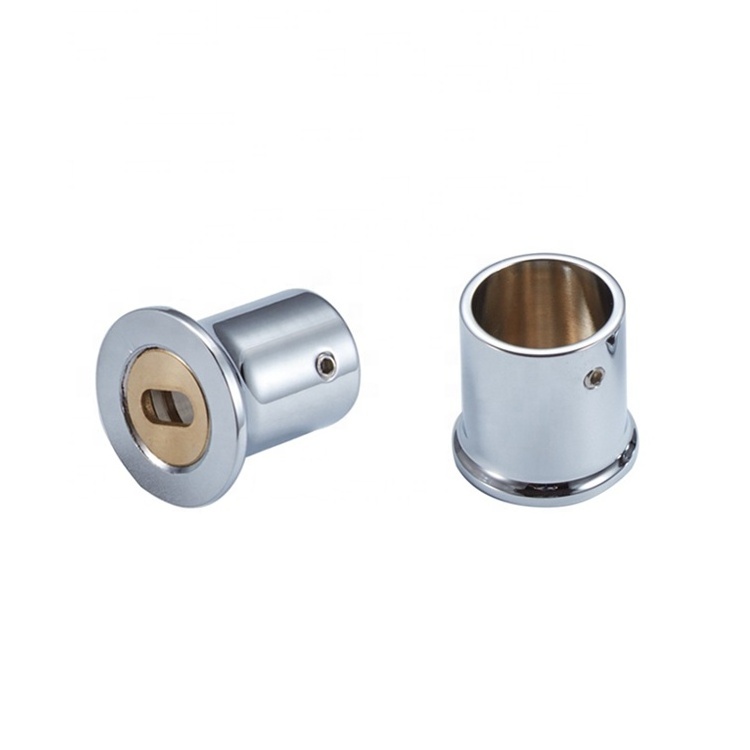 304 Stainless steel adjustable 90 degree pipe glass or wall corner connector for glass door 304