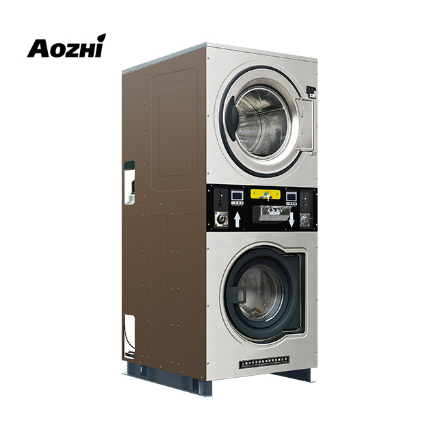 20KG washer & dryer machine front load stack washing and drying machine