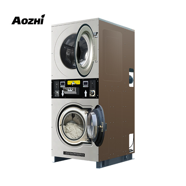 20KG washer & dryer machine front load stack washing and drying machine