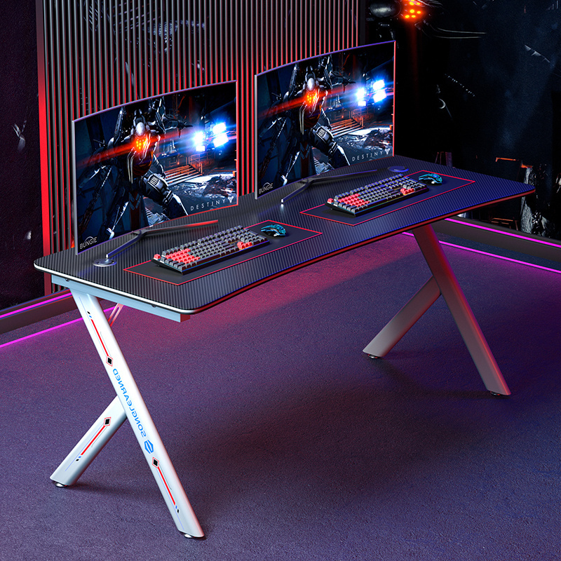 Gamer Desk Office Modern black Mesa Gaming Table Computer Desk