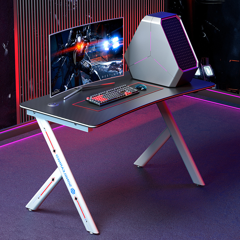 Gamer Desk Office Modern black Mesa Gaming Table Computer Desk