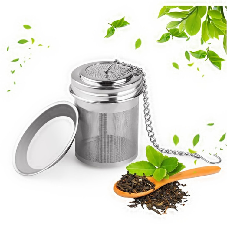 In stock food grade Stainless Steel Tea Infuser Tea Strainer with chain