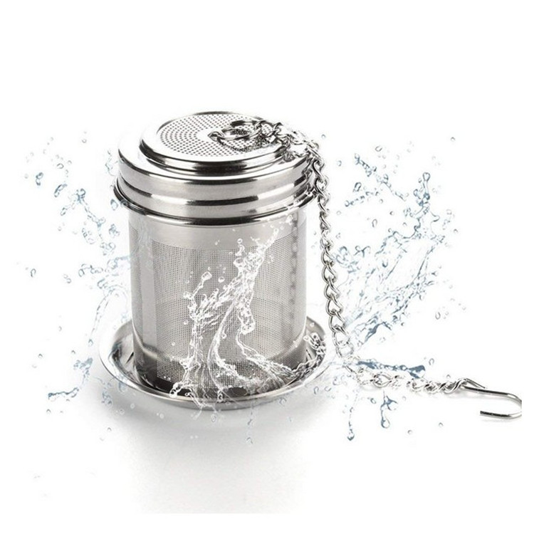 In stock food grade Stainless Steel Tea Infuser Tea Strainer with chain