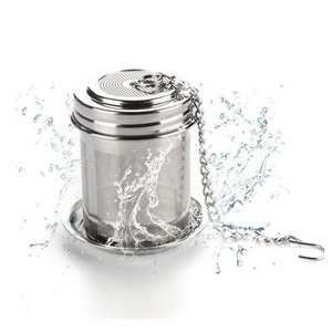 In stock food grade Stainless Steel Tea Infuser Tea Strainer with chain