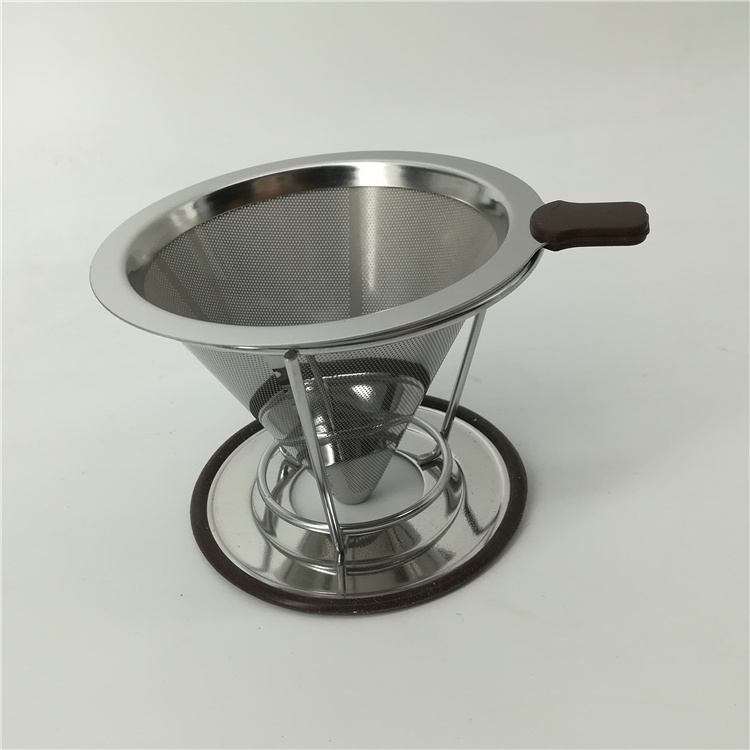 Reusable Coffee Making Tools Stainless Steel Coffee Dripper Coffee Filter