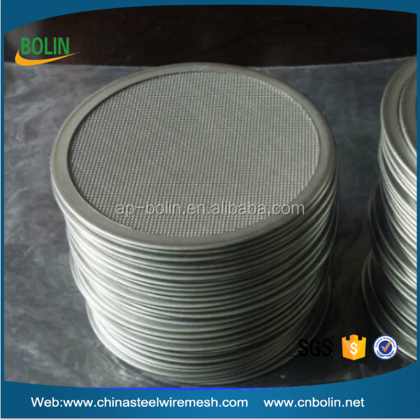 40 micron 70 micron 100 micron stainless steel mesh round disc filter