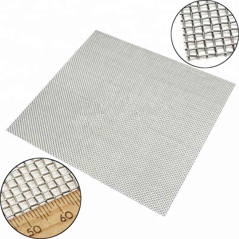 in Stock 8 Mesh 0.7mm Wire Diameter Stainless Steel Woven Wire Mesh With Salvaged Edge