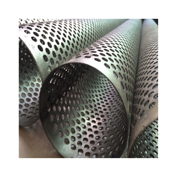 Stainless steel perforated metal mesh screen filter pipe tube