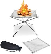 304 Stainless Steel Upgrade Portable Outdoor Fire Pit