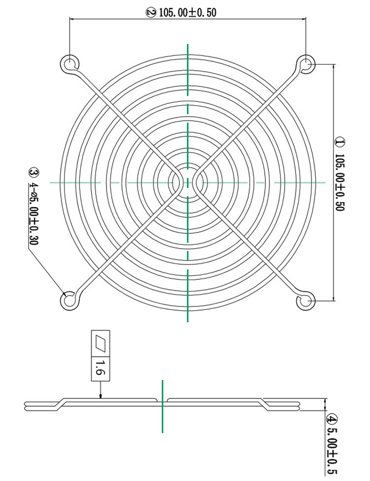 92mm 120mm 140mm 160mm 172mm Stainless Steel Guard Protector Fan Mesh Guard