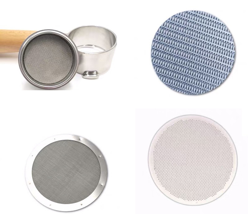 58.5 mm coffee filter disc stainless steel sintered mesh coffee filter disc for espresso