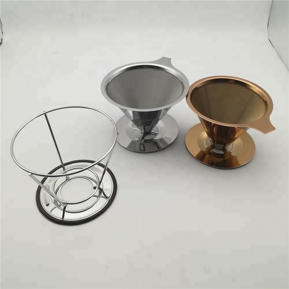 Reusable Coffee Making Tools Stainless Steel Coffee Dripper Coffee Filter