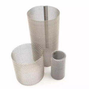 100 150 300 500 micron stainless steel wire mesh screen cylinder filter mesh tube