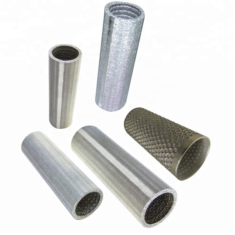 100 300 500 750 Micron Stainless Steel Wire Mesh Tube Filter Cylinder