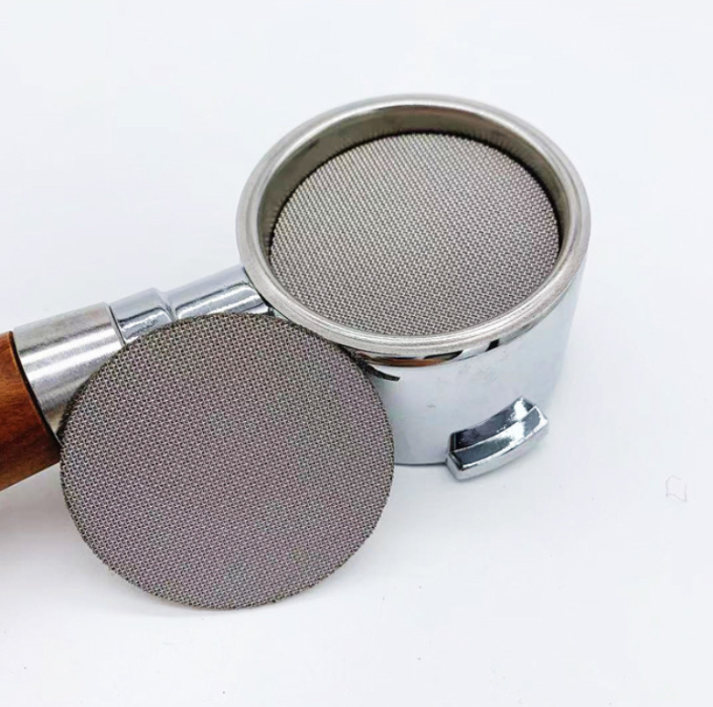 58.5 mm coffee filter disc stainless steel sintered mesh coffee filter disc for espresso