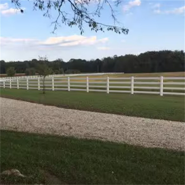 white PVC privacy fence vinyl fence panels 8ft outdoor pvc coated horse fence