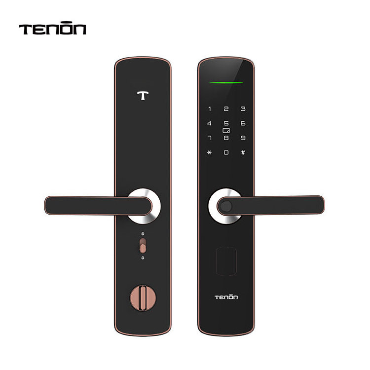 Home Security Electronic Keyless Deadbolt Door Locks Digital Door Handle Waterproof Tuya Biometric Fngerprint Eufy Lock