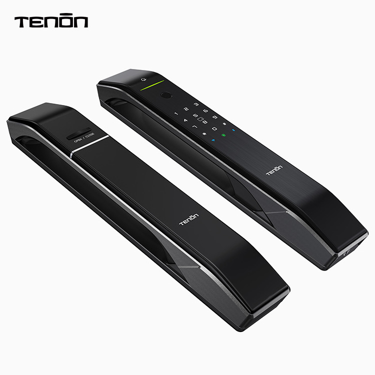 Tenon A7 Electronic Tuya Digit Door Lock Full Automatic Biometric Fingerprint Smart Door Lock Push Pull