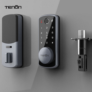 TENON K7 Mini Keypad Password Smart Biometric Finger Print Lock Door Keyless Deadbolt Smart Lock With Sensor Latch