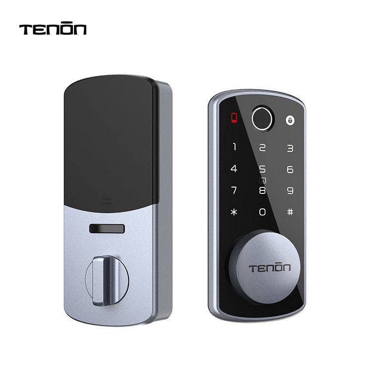 TENON K7 Mini Keypad Password Smart Biometric Finger Print Lock Door Keyless Deadbolt Smart Lock With Sensor Latch