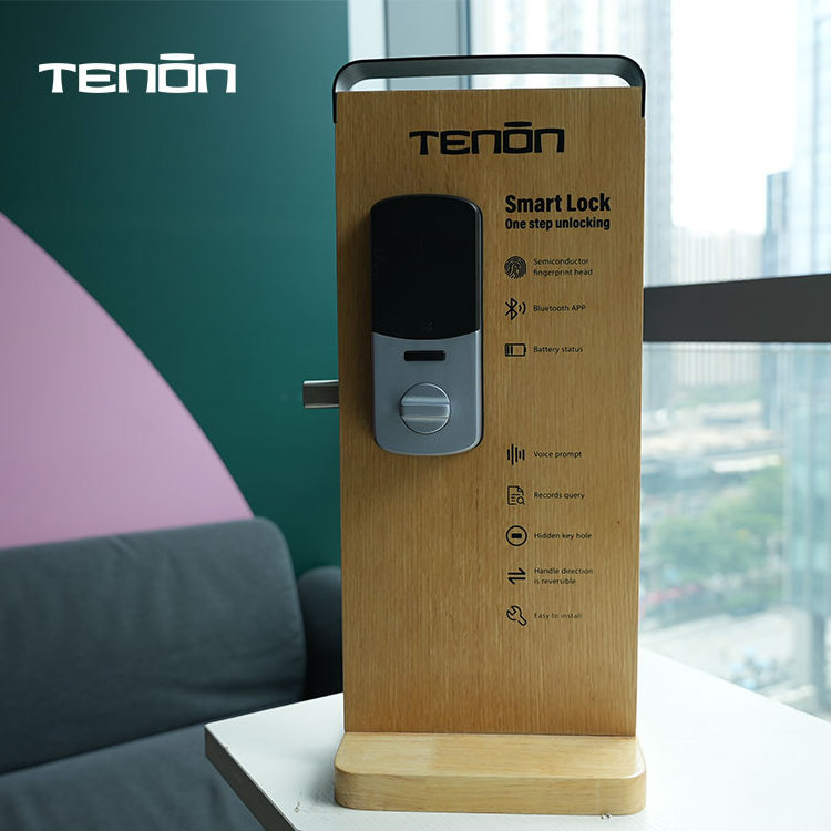 TENON K7 Password Biometric Fingerprint Lock Door Bluetooth Tuya Mobile App Security Digital Smart Lock Deadbolt