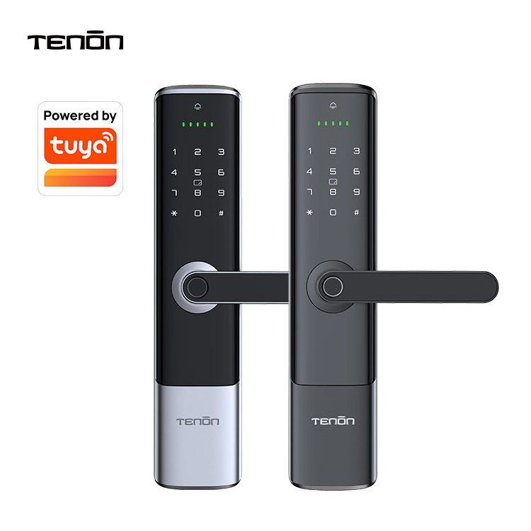 Tenon K6 Apartment Intelligent Keyless Password Smart Lock Fingerprint Security Electron Biometric Door Lock Handle