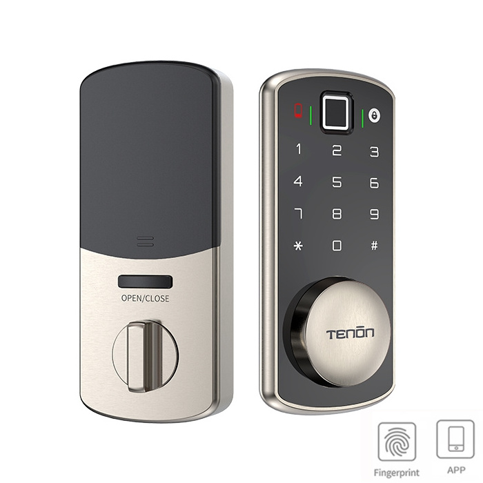 Smart Access Bluetooth Remote Control Digital Fingerprint Combination Door Locks with Automatic Electronic Deadbolt