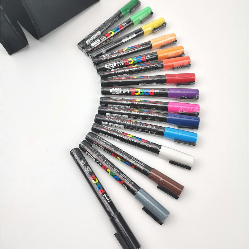 custom journal Uni Posca Paint Marker Pen - Medium Point Uni Posca Poster Color Marker - Set