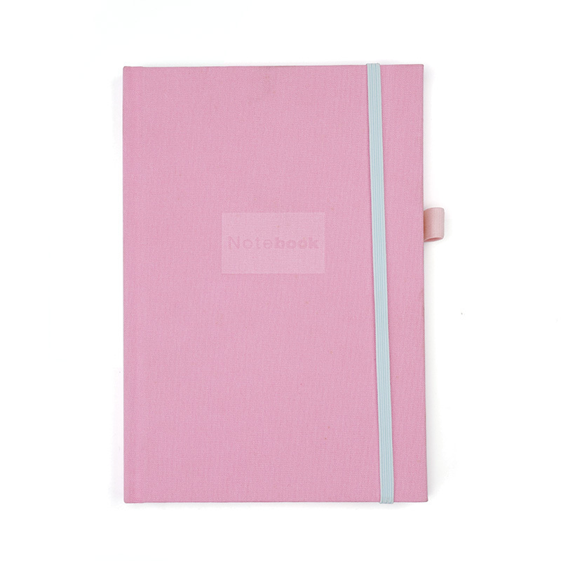 Simple Fresh Series Clash Color Elastic Closure  Notebook Stitching Leather Pen Loop 2023 Notebook