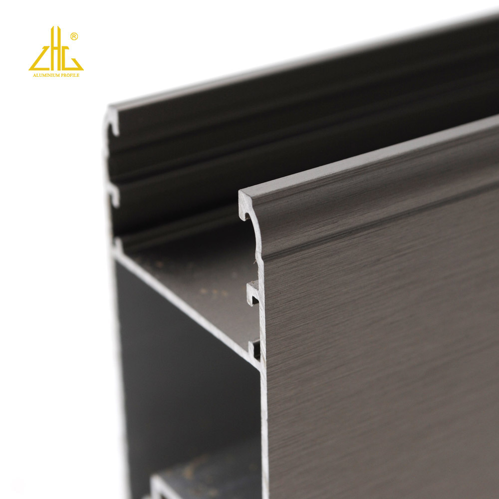 Eletrophoresis matt gloss stainless steel simulated aluminium extrusion profiles make for aluminium sliding door